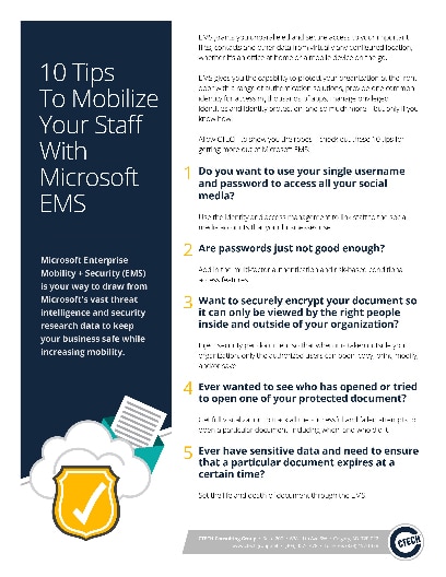 10 Tips  To Mobilize Your Staff With Microsoft Ems