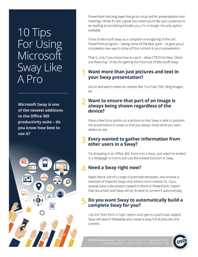 10 Tips For Using Microsoft Sway like A Pro