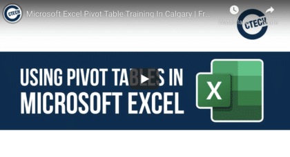 Microsoft Excel Pivot Tables Calgary